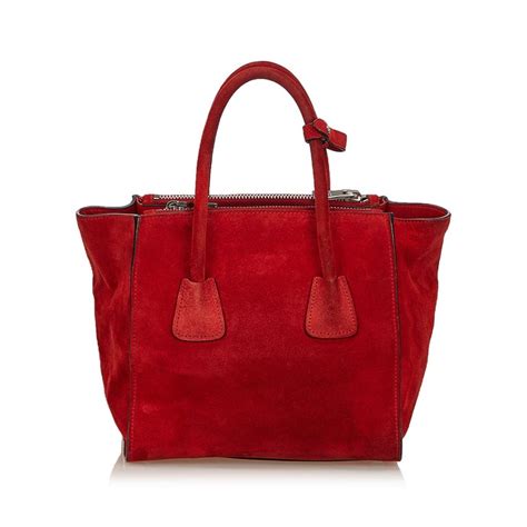 prada red handbag sale|prada handbags red suede.